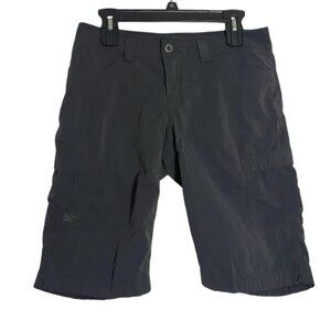 Arc'teryx Womens Gray Outdoor Hiking Athletic Cargo Shorts Size 6